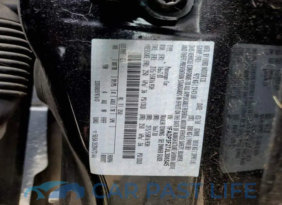 1FADP3F27JL306545# 13