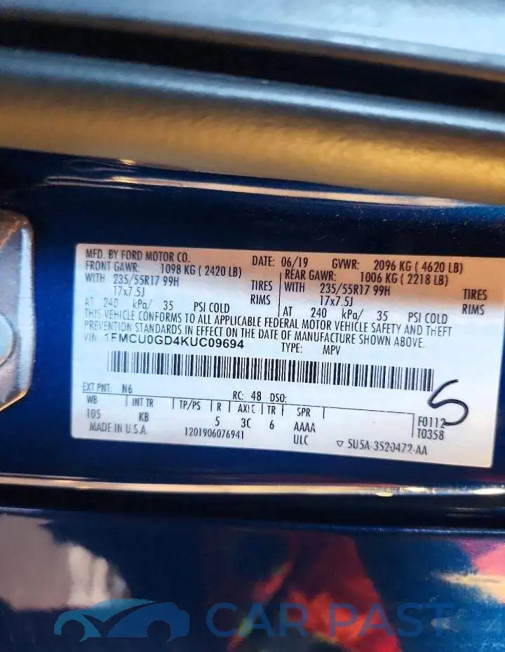 1FMCU0GD4KUC09694# 14