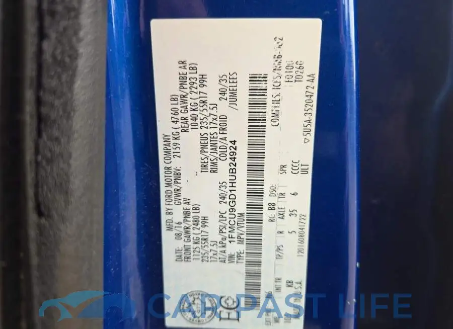 1FMCU9GD1HUB24924# 13
