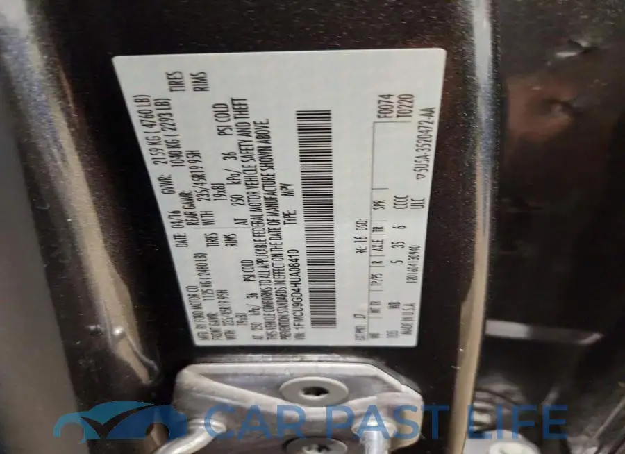 1FMCU9GD4HUA08410# 13