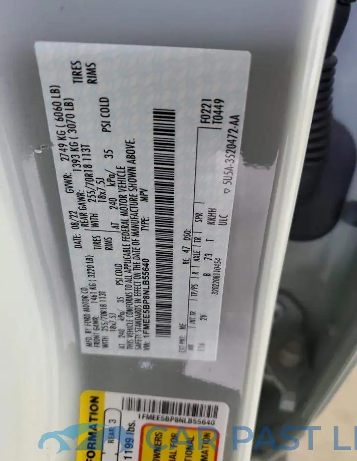 1FMEE5BP8NLB55640# 13