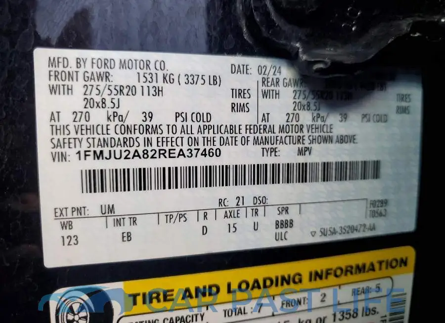 1FMJU2A82REA37460# 14
