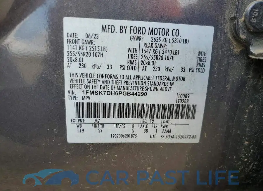 1FMSK7DH6PGB44290# 13