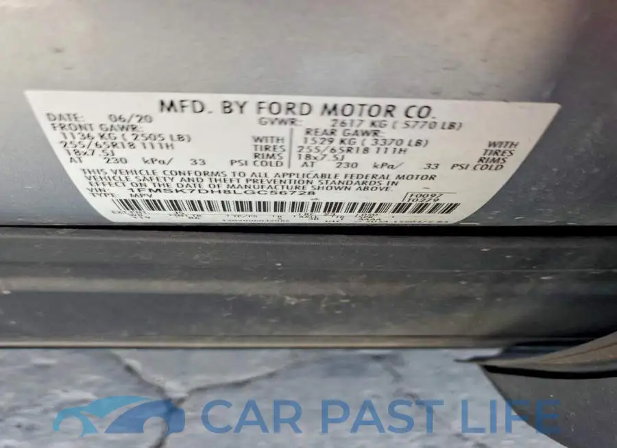 1FMSK7DH8LGC56728# 13