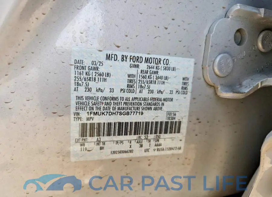 1FMUK7DH7SGB77719# 13