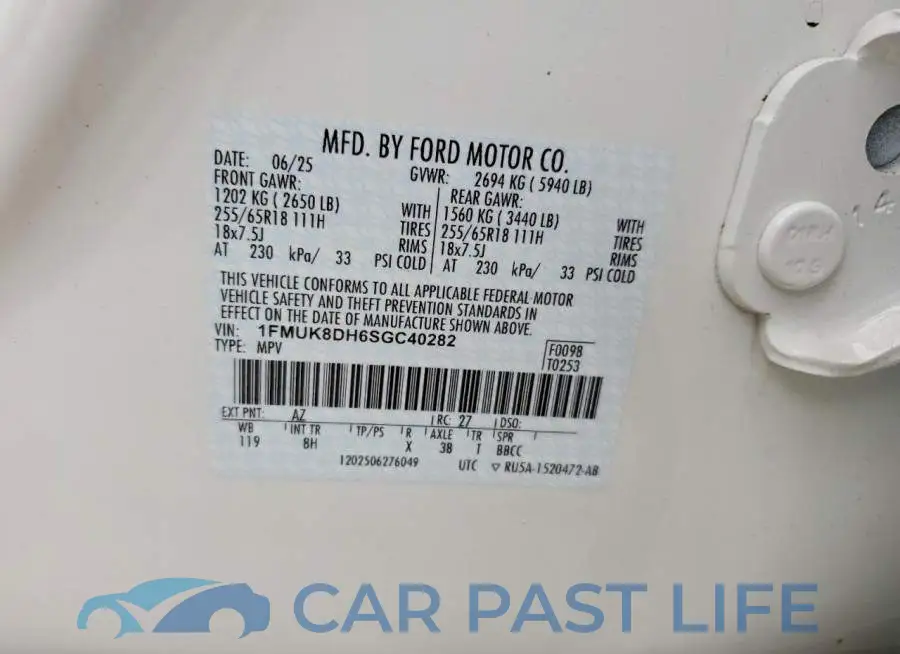 1FMUK8DH6SGC40282# 13