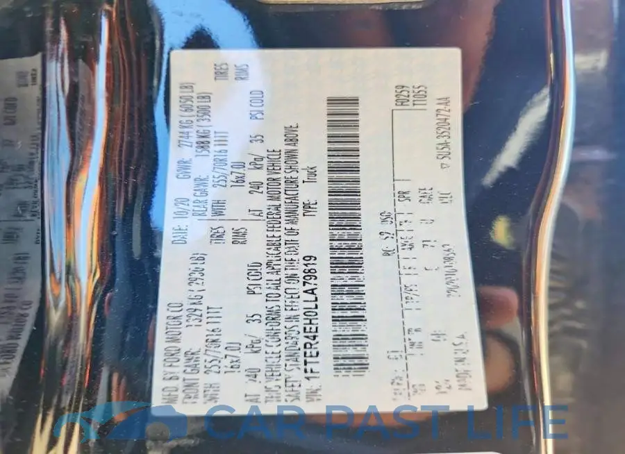 1FTER4EH0LLA79819# 12