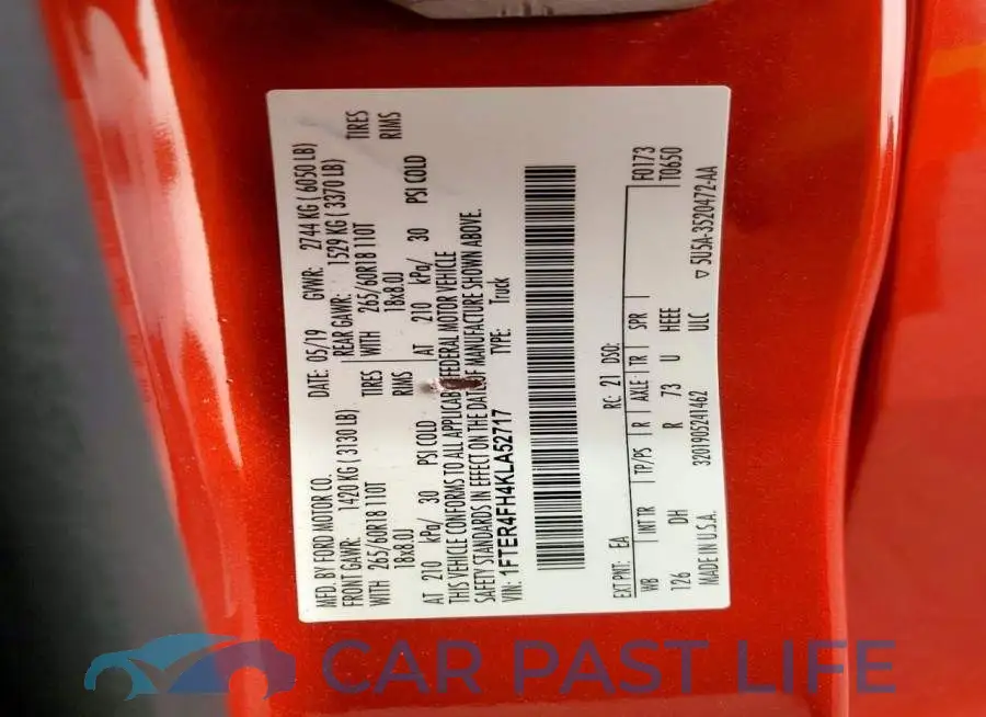 1FTER4FH4KLA52717# 12