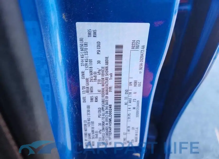 1FTER4FH5MLD00248# 13