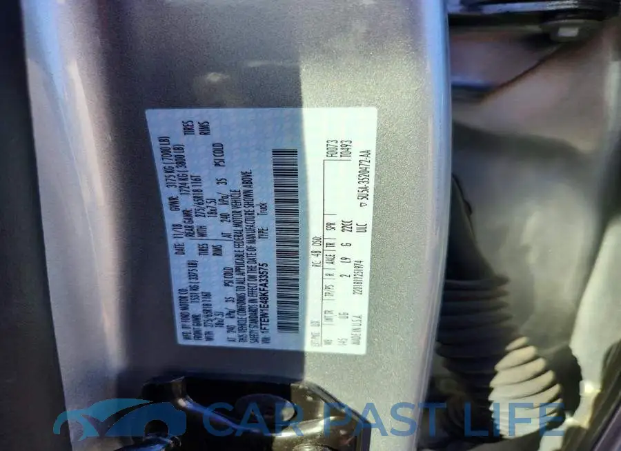 1FTEW1E48KFA33575# 12