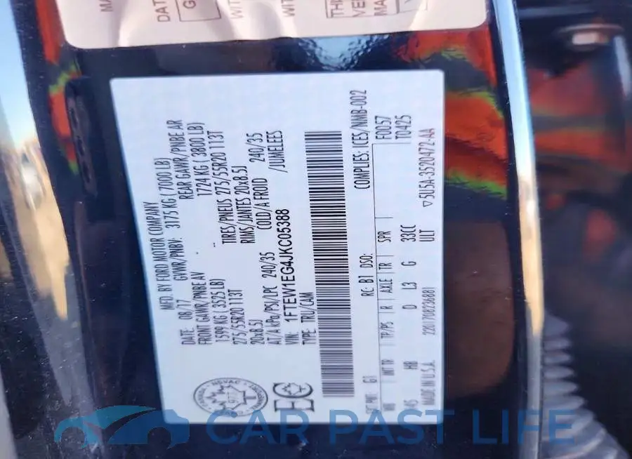 1FTEW1EG4JKC05388# 12