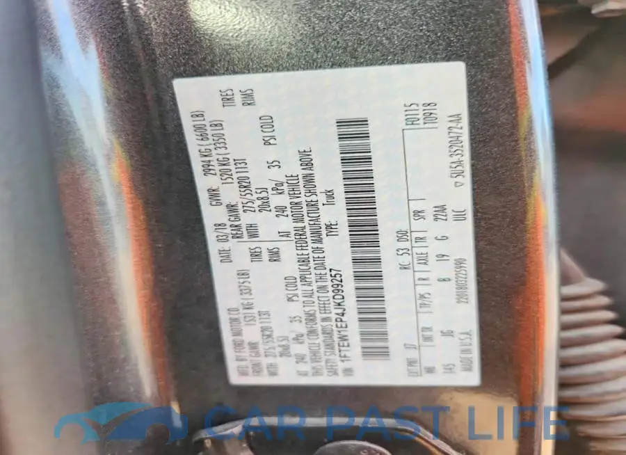1FTEW1EP4JKD99257# 12