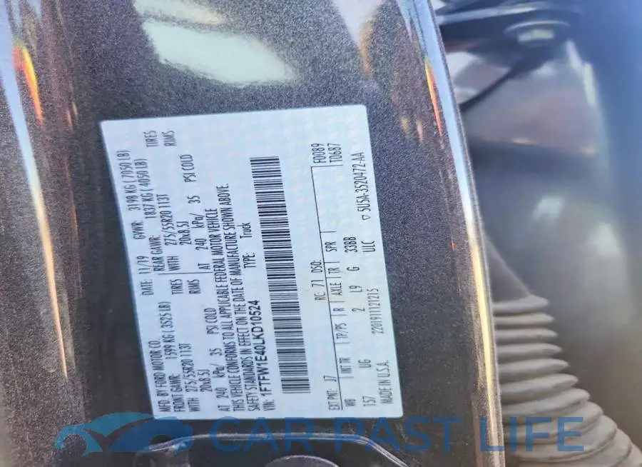 1FTFW1E40LKD10524# 12