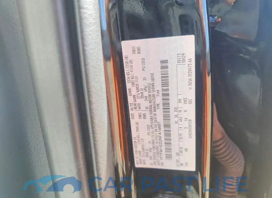 1FTFW1ED2NFA14657# 12