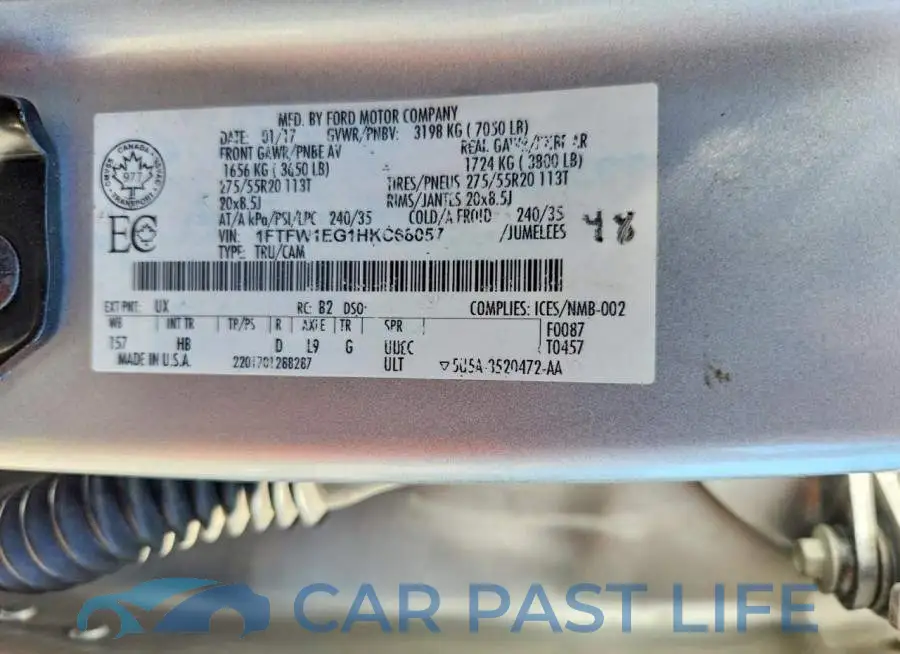 1FTFW1EG1HKC68057# 12