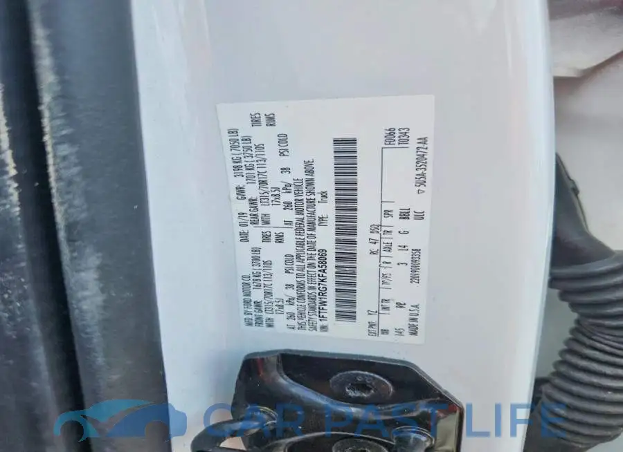 1FTFW1RG7KFA58069# 12
