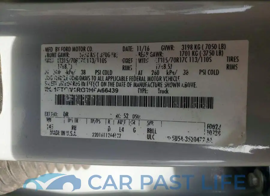 1FTFW1RG9HFA66439# 12