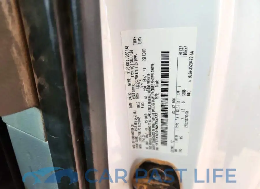 1FTFX1E51NKE64653# 12