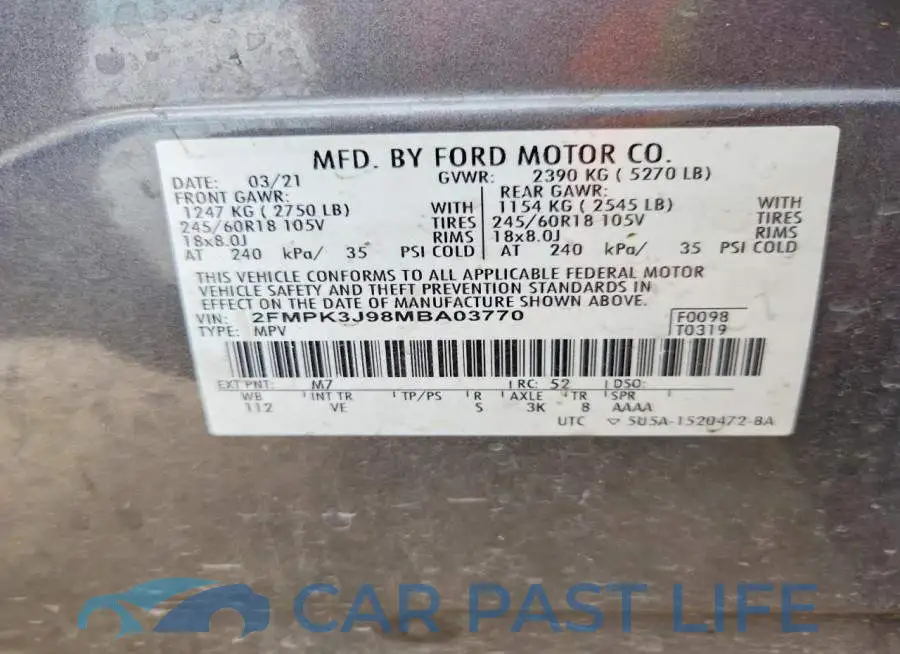 2FMPK3J98MBA03770# 14