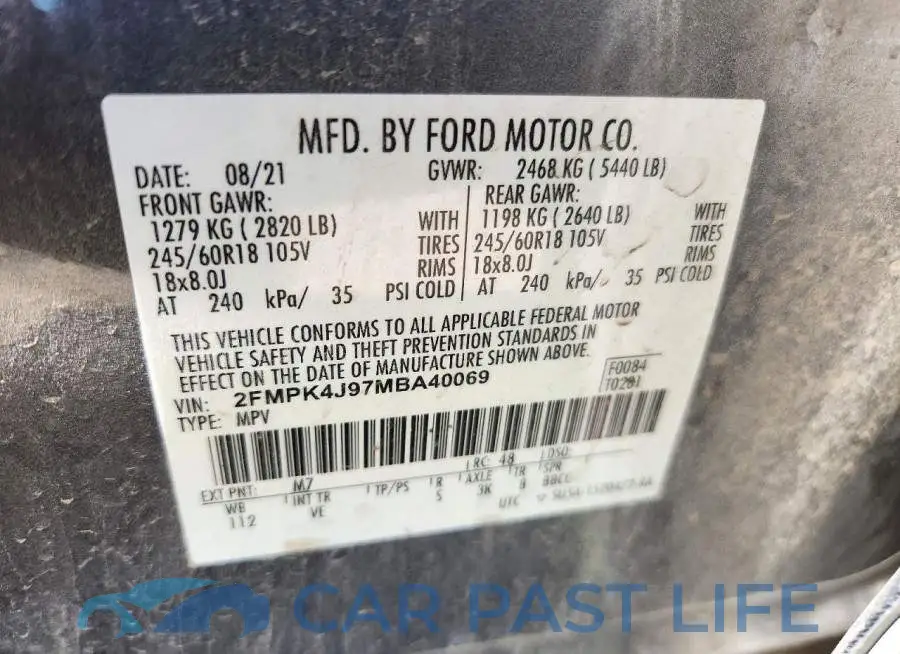 2FMPK4J97MBA40069# 13