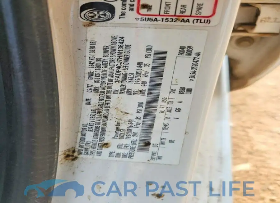 3FADP4CJ7HM136424# 13