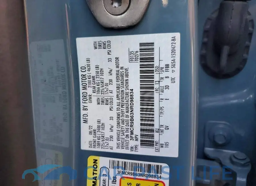 3FMCR9B63NRD98834# 13