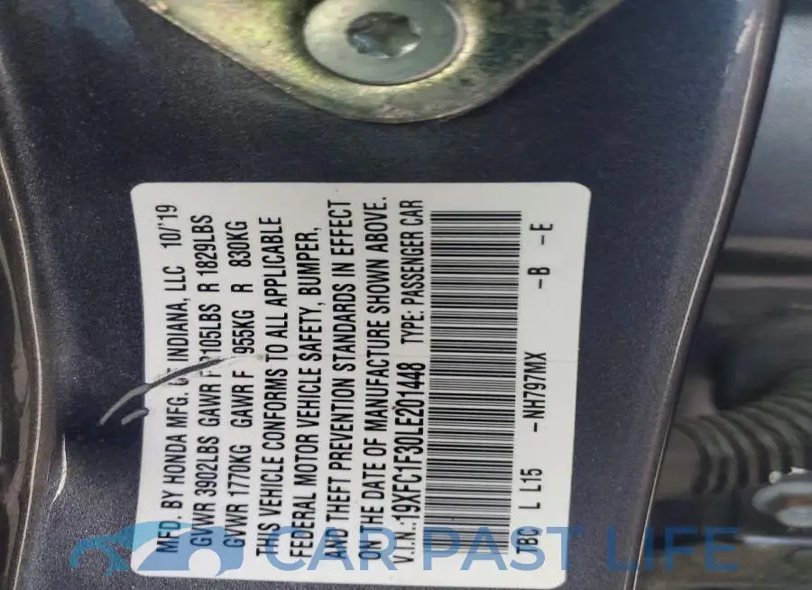 19XFC1F30LE201448# 12