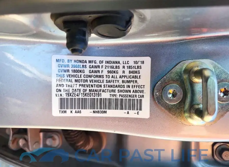 19XZE4F15KE013191# 13