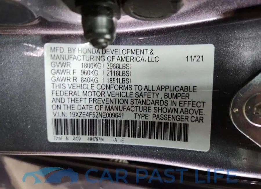 19XZE4F52NE009641# 12