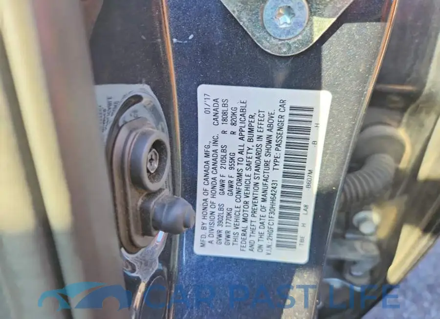 2HGFC1F30HH642431# 12