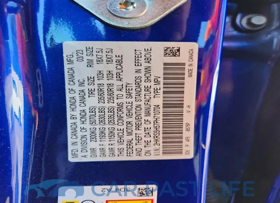 2HKRS5H57PH710704# 13