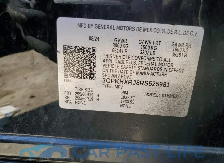 3GPKHXRJ8RS525981# 13