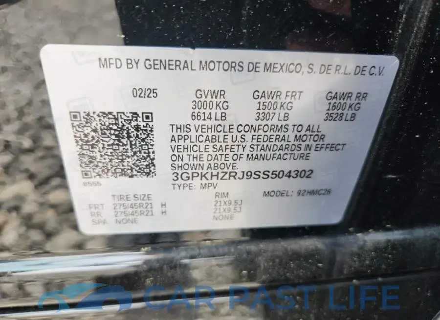 3GPKHZRJ9SS504302# 13