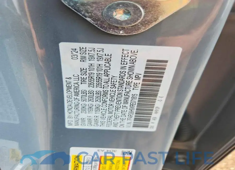 7FARS6H9XRE071815# 12