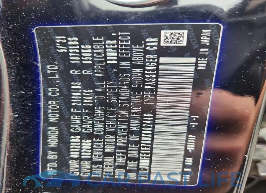 JHMFE1F70NX002446# 13