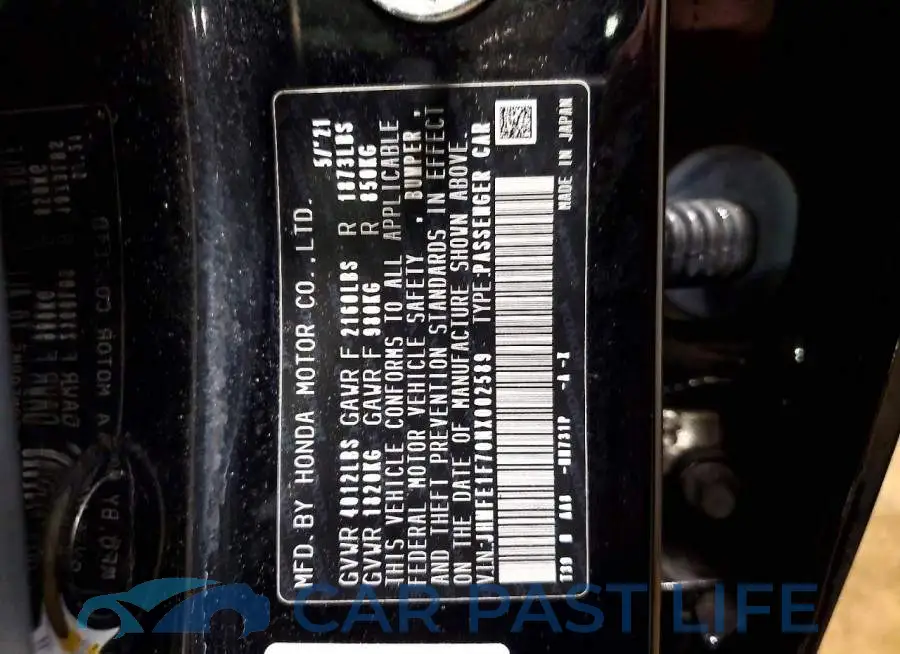 JHMFE1F70NX002589# 13