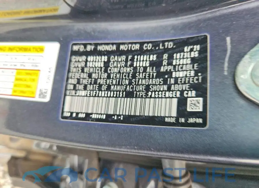 JHMFE1F78NX003151# 12