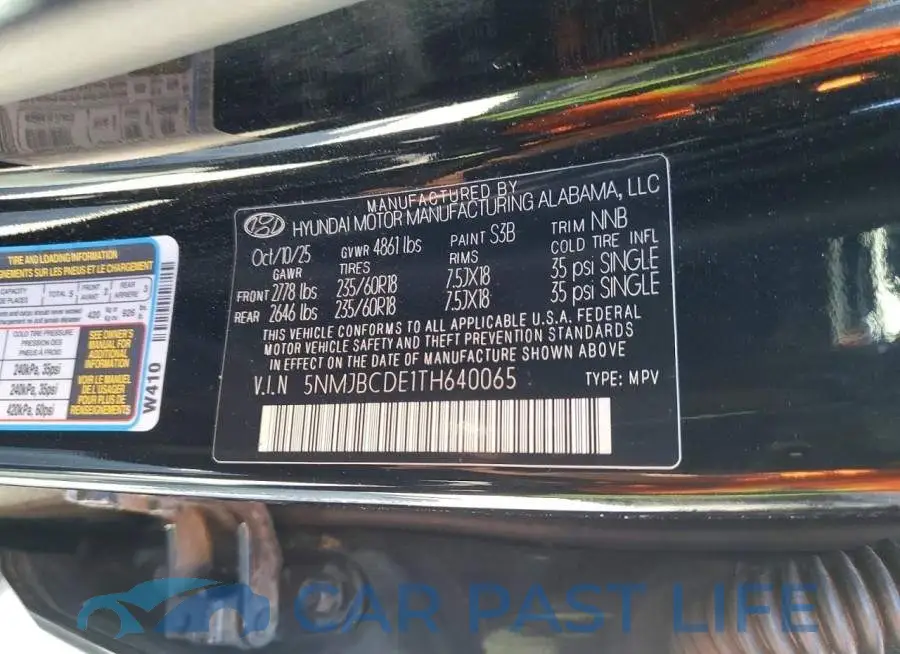 5NMJBCDE1TH640065# 13