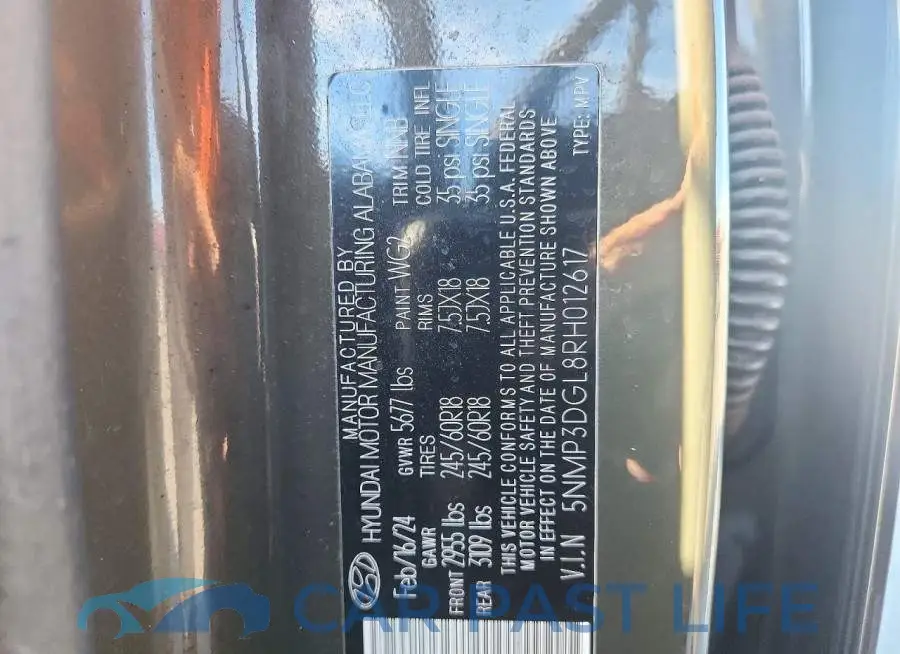 5NMP3DGL8RH012617# 12