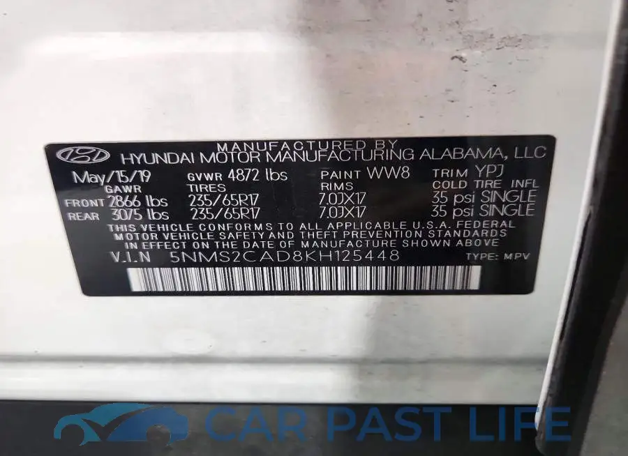 5NMS2CAD8KH125448# 13