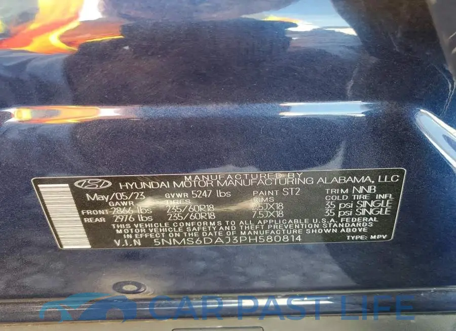 5NMS6DAJ3PH580814# 14
