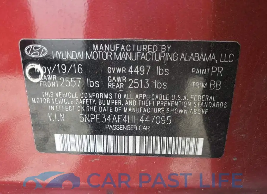 5NPE34AF4HH447095# 12