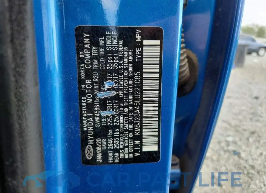 KM8J23A45LU221085# 14