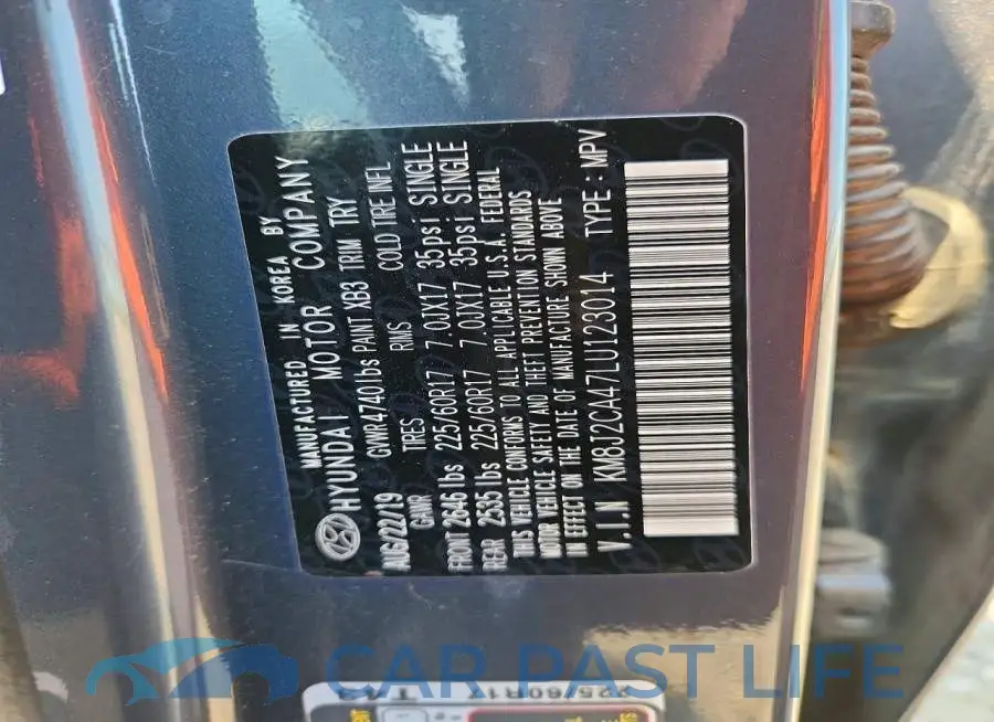 KM8J2CA47LU123014# 14