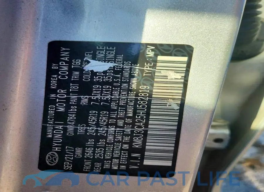 KM8J3CA25HU582819# 13