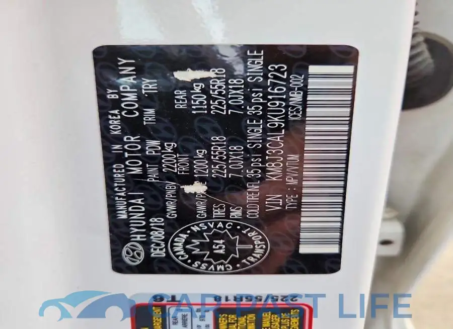 KM8J3CAL9KU916723# 13
