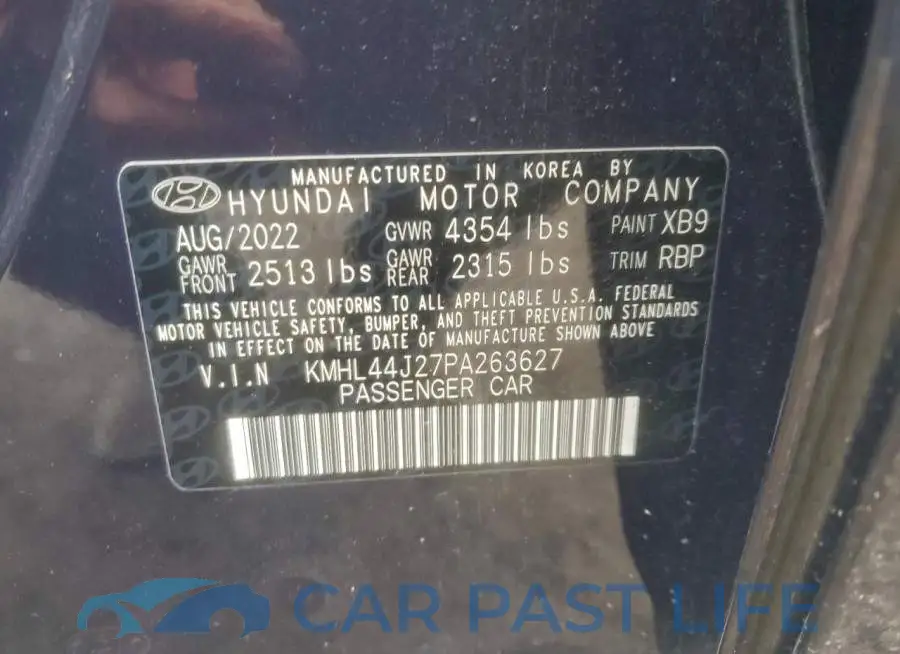 KMHL44J27PA263627# 12