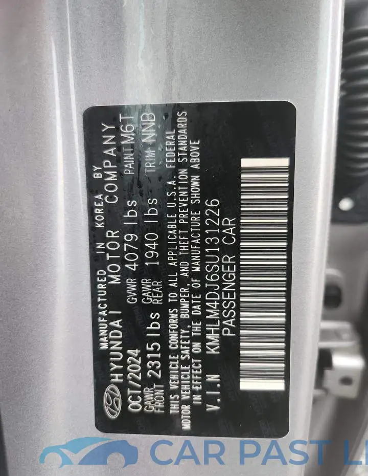 KMHLM4DJ6SU131226# 13