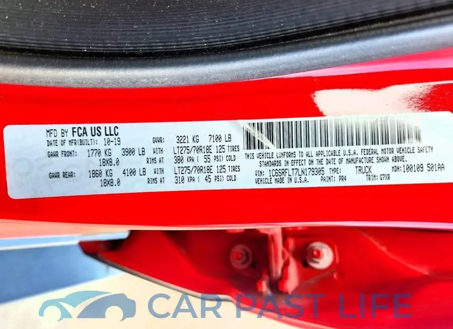 1C6SRFLT7LN179305# 13