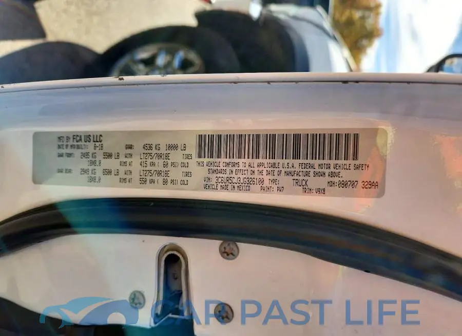 3C6UR5CJ3JG326100# 12